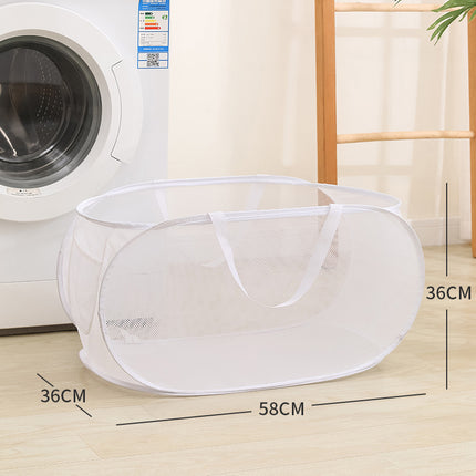 Upgraded Portable Laundry Folding Linen Large Hollow Toy Storage Household Basket