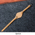 Apricot / 8mm silver buckle