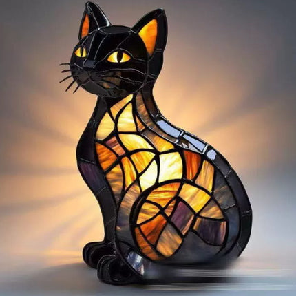 LED Small Night Lamp Art Animal Statue Creative Home Desktop Decoration