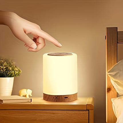 2pcs LED bedside lamp, night light with timing function, three lighting modes to choose from