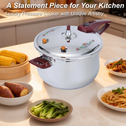 Heavy-Duty 26cm/9L Commercial & Home Pressure Cooker, Triple-Layer Base (1600-Ton Capacity)
