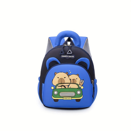 Backpack Suitable for Boys & Girls 3-6 Years - Lightweight Backpack with Cute Capybara