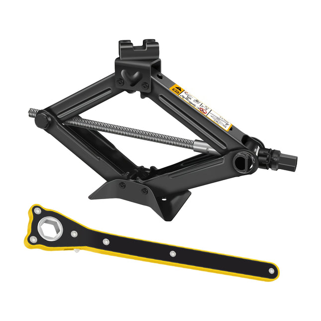 1pc Scissor Jack 2 Ton Lift Jack Compact Car Jack Kit For Auto, SUV, RV, MPV With Saving Effort Ratchet Design
