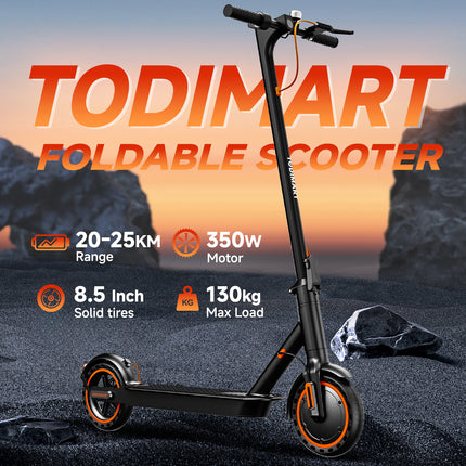 TODIMART T3 Adult Electric Scooter, Made Of Ultra Lightweight Material,