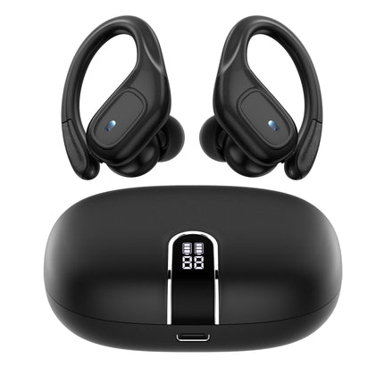 Wireless Earbuds for Running Sports Stereo Audio LED Display, ENC Noise Cancelling Headset Built