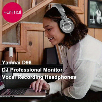 Professional DJ Monitor Human Voice Recording Head Wear Headphones