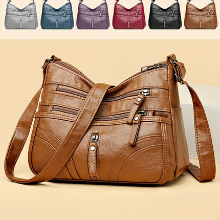 Crossbody Bag (Flower Pattern Random, Shoulder Strap Direction Random, Zipper