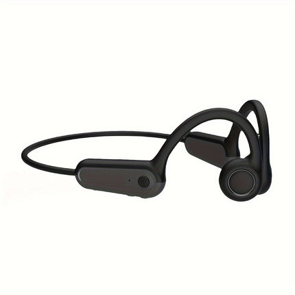 Wireless Bone Conduction Headphones - 15H Playtime, Sweatproof Sports Earbuds with Mic