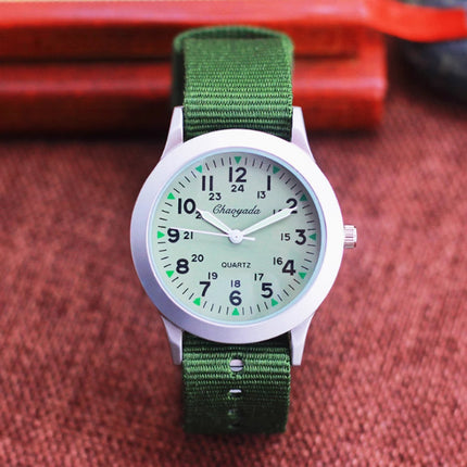 Girls And Boys Waterproof Canvas Quartz Watch