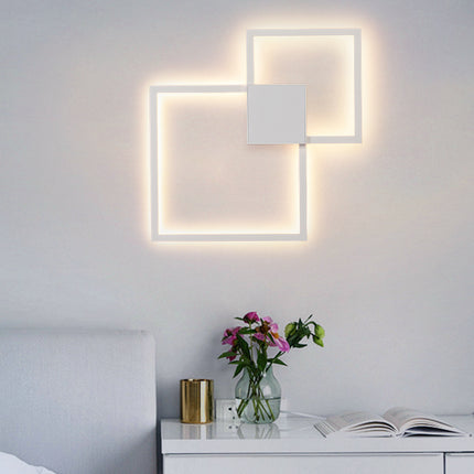 Simple geometric line LED shape wall light