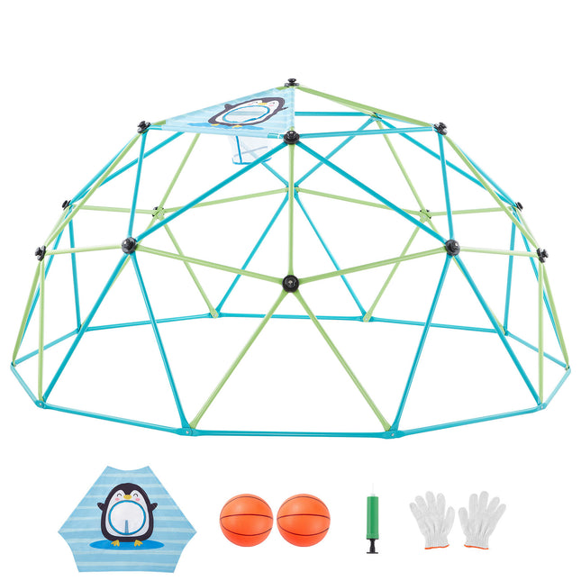 Climbing Dome 10FT Geometric Dome Climber Jungle Gym 1000LBS Max Loading