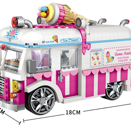 Model toy of building block car