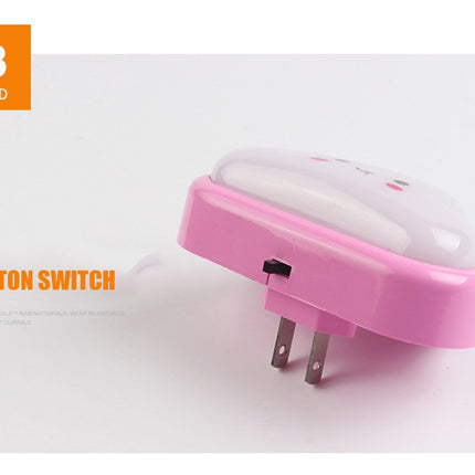 Tanbaby led Novelty lamp Bedroom Cute Cloud Face Portable Night Lights Plug-in Wall Baby Light Nursery Lamp