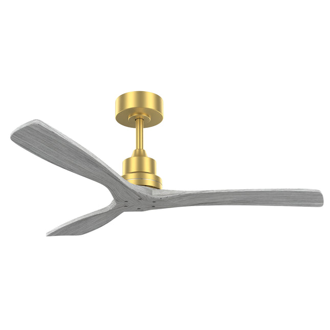 Minimalist Solid Wood Ceiling Fan 52 Inch Indoor with Remote Control and Reversible DC Motor