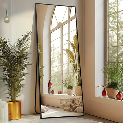 Aluminum Full Body Mirror] Full Body Mirror Arched/Rect Full Length Mirror | With Stand