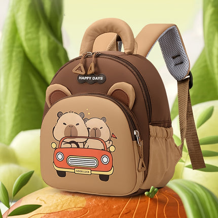Backpack Suitable for Boys & Girls 3-6 Years - Lightweight Backpack with Cute Capybara