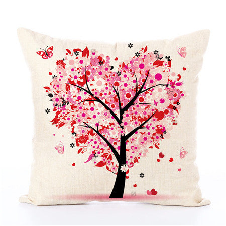 Linen Pillow Money Tree Cushion with Pillow