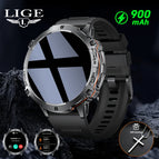 Black silicone strap + necklace