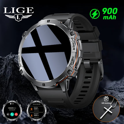 Men'S Smartwatch with 4.39cm AMOLED Touch Screen, Battery, IPX8, Wireless Calls, Music Playback