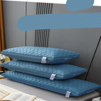 Blue Three-line Grid Long Pillow / 48*100cm/18.9*39.27inch