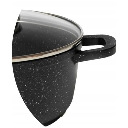 17pcs Cookware Set  with Marbled Coating  Pot