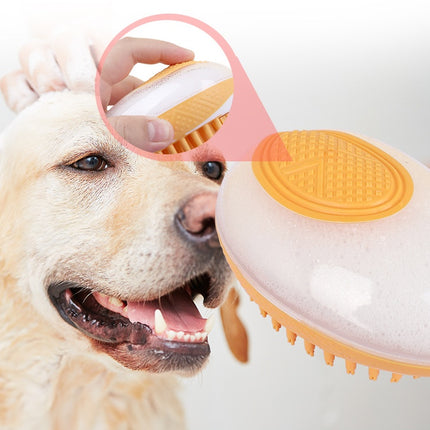 Dog Cat Bath Brush 2-in-1 Pet SPA Massage Comb...