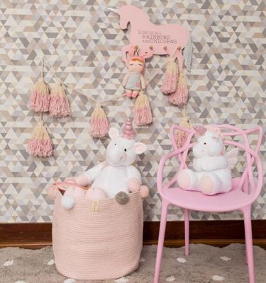 Wool ball laundry basket