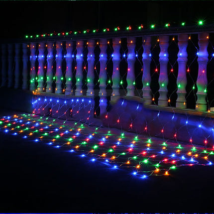 Led fishing grid lanterns holiday wedding christmas decoration net lights