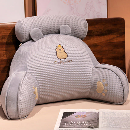 New Waffle Ice Silk Lumbar Support Pillow Cool Feeling Bed Head Back