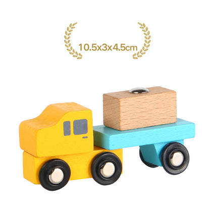 Wooden fire truck ambulance crane