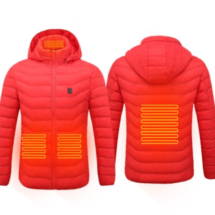 New Heated Jacket Coat USB Electric Jacket Cotton Coat Heater Thermal Clothing Heating Vest Men's Clothes Winter