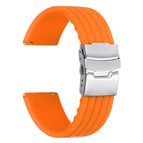 Orange Silver Buckle / 18mm