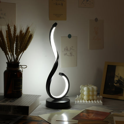 1pc Iron Table Light, USB Three-color Dimming Desktop Decorative Lamp