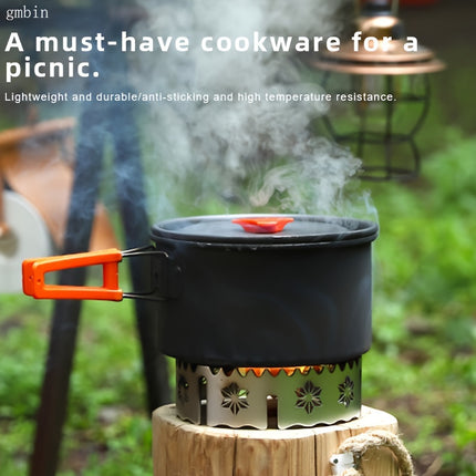 Aluminum Cookware Set, Non-Stick Food-Grade Pots and Kettle, Portable Outdoor Cookware,