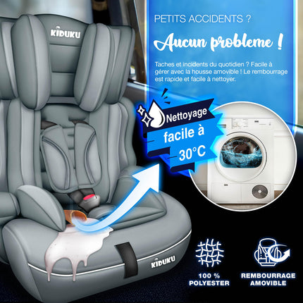 Child Car Seat 9-36 Kg (1-12 Years) with Cushion for Child Seat - ECE R129/03 Car Seat, Group 1/2/3 Child Car Seat 5