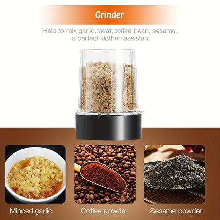 Blender, A Three-in-one Food Processor, Portable Food Chopper And Grinder, 570ml Tritan Bottle,