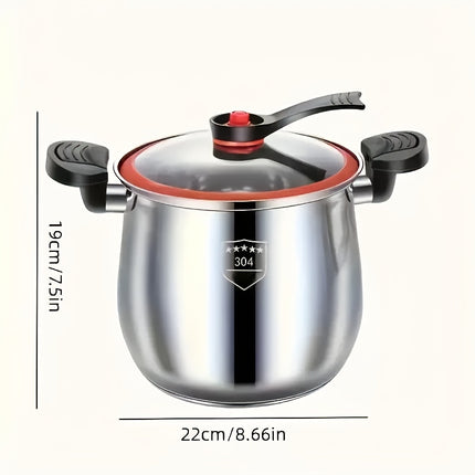 Multifunctional Stainless Steel Stew Pot - Large Capacity, Non-Stick, Fast Sealing & Anti-Scalding
