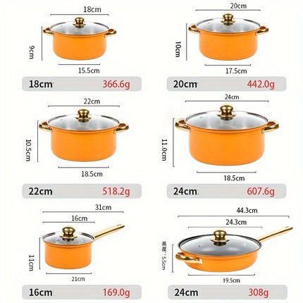 12 Pcs Stainless Steel Cookware Set, Pots And Pans Set Non Stick