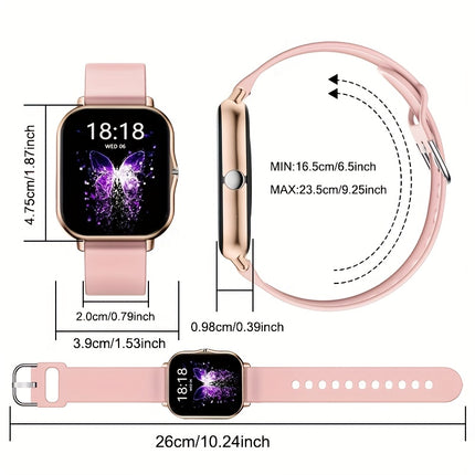 Full Touch Screen Smart Watch for Men & Women, Wireless Bluetooth Calling, 100+ Sports Modes,