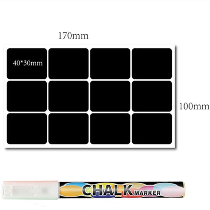 48pcs Jar Stickers Kitchen Label Stickers Blackboard Spice Labels Sticker Kitchen Storage Organizer Bottles Label Chalkboard Tag