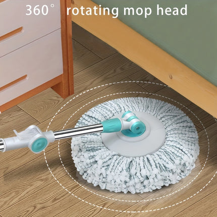 Mop wet and dry dual-use stainless steel double drive rotating mop bucket,