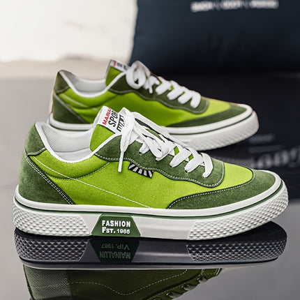 Lightweight Breathable Sneakers, Red/, Lace-Up Closure, Cushioned PVC Sole - Gym, Running, Everyday Casual Shoes