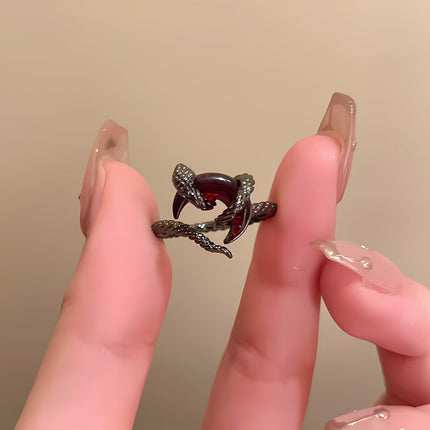 Peace Knot Spirit Snake Ring With An Open Design For The Index Finger