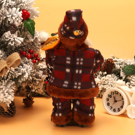 With creative electric Santa Claus toys children gifts