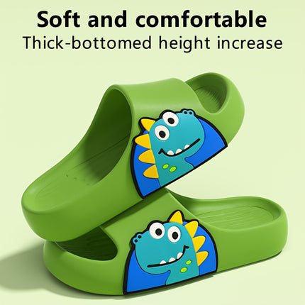 4 pcs Soft And Comfortable Cartoon Character Slippers for Kids Thick-Soled Casual Skate Shoes,