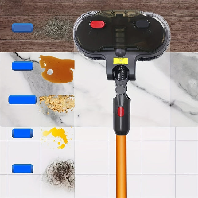 A Set Of Accessories For Dyson Vacuum Cleaners Includes An Electric Mop Head, Suitable For Wet Mopping, Household Spray Cleaning, Vacuuming, And Wiping Integrated (6 Mop Heads + 1 Measuring Cup + 1 Water Tank + 1 Mop Head)