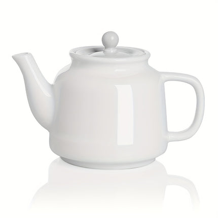 [Porcelain Tea Pot] Sweejar 35oz Porcelain Tea Pot with Removable 18/8 Stainless Steel Infuser