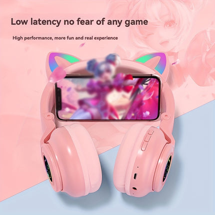 Wireless Headphones, Foldable Design for Easy Portability, Hifi Stereo Sound, Suitable for Watching Videos