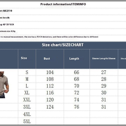 European And American Fashion Men's Knitted Polo Shirt Short Sleeve V-neck Hollow