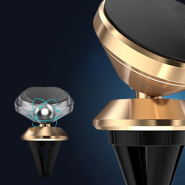 Mobile phone holder with magnetic air outlet